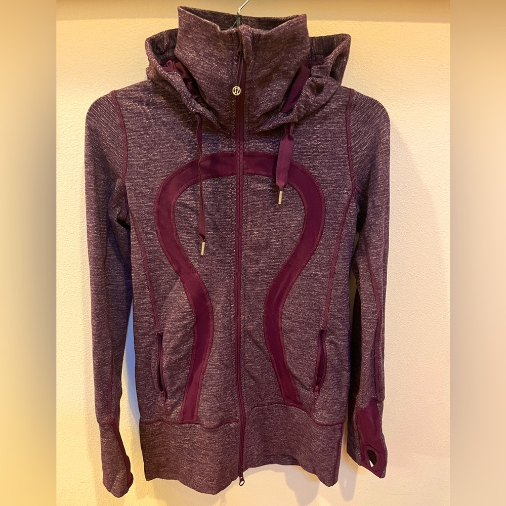 Lululemon Women’s Original Scuba Full Zip Hoodie Sweatshirt Magenta Size 4